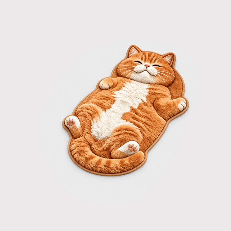 🐱 Söpö kissanmuotoinen lattiamatto