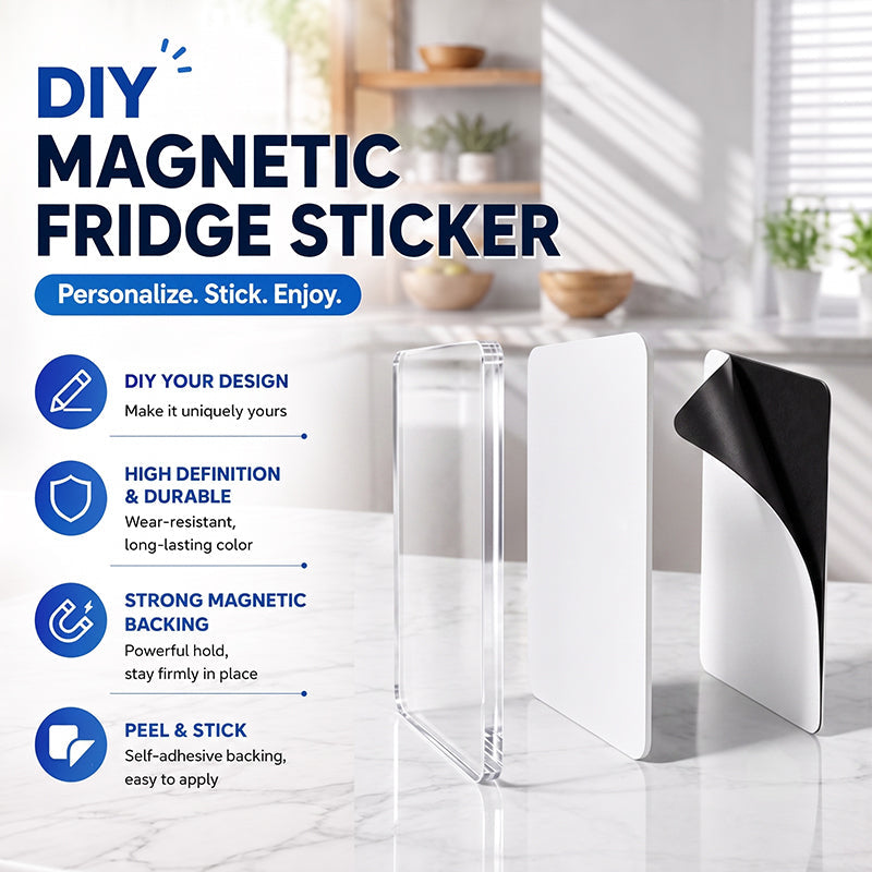 🧲 DIY-sarja jääkaappimagneeteille läpinäkyvällä akryylillä
