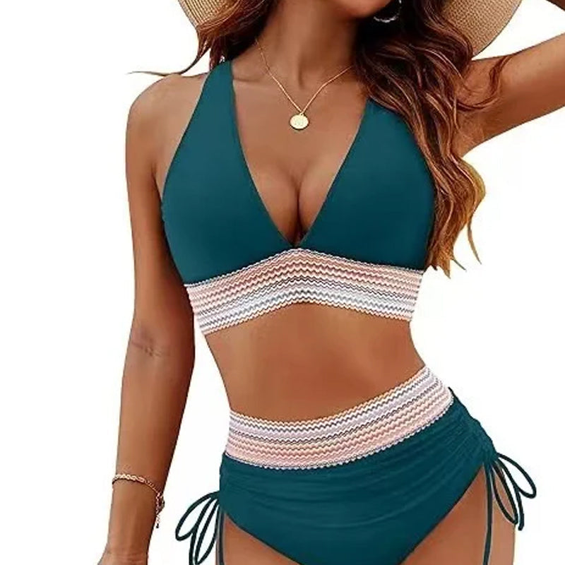 🔥 Kokoja S–4XL saatavilla 🔥 2026 korkeavyötäröiset vatsaa muotoilevat värikokoonpanot bikinit