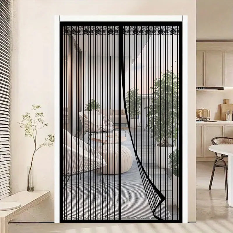 🦟 Pidä tuholaiset poissa – asennus vain 2 minuutissa! Magneettinen verkkoverho ovelle 🚪 Kävele suoraan sisään, se sulkeutuu itsenäisesti automaattisesti! ✨