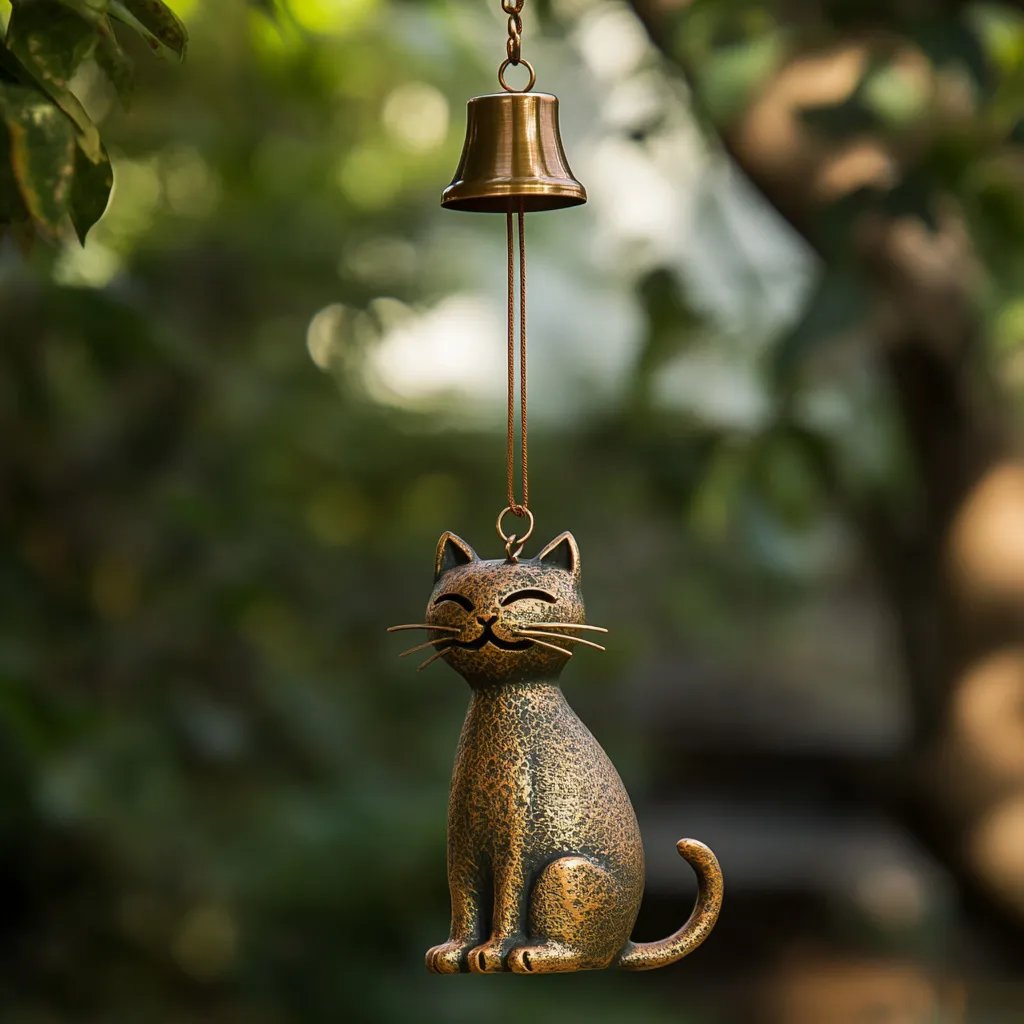 ⏳Ajankohtainen tarjous: 60 % alennus🐱Käsintehty retro-kissatuulikello
