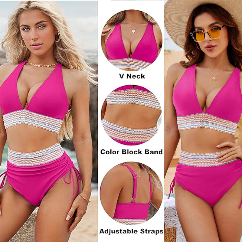 🔥 Kokoja S–4XL saatavilla 🔥 2026 korkeavyötäröiset vatsaa muotoilevat värikokoonpanot bikinit
