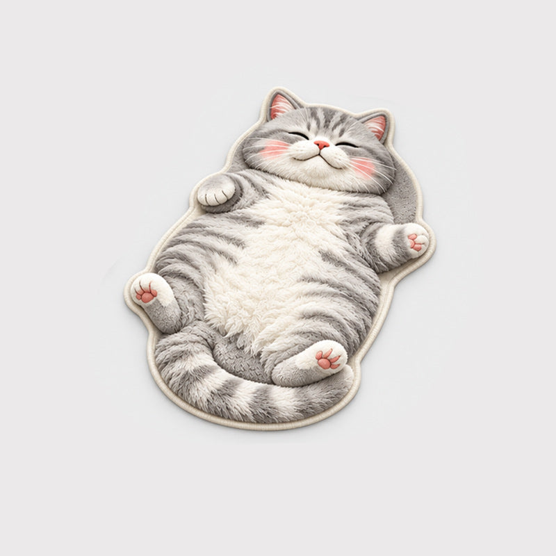 🐱 Söpö kissanmuotoinen lattiamatto