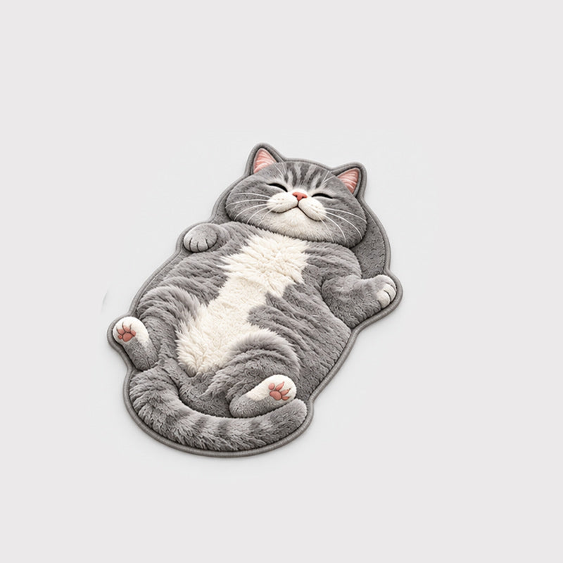 🐱 Söpö kissanmuotoinen lattiamatto