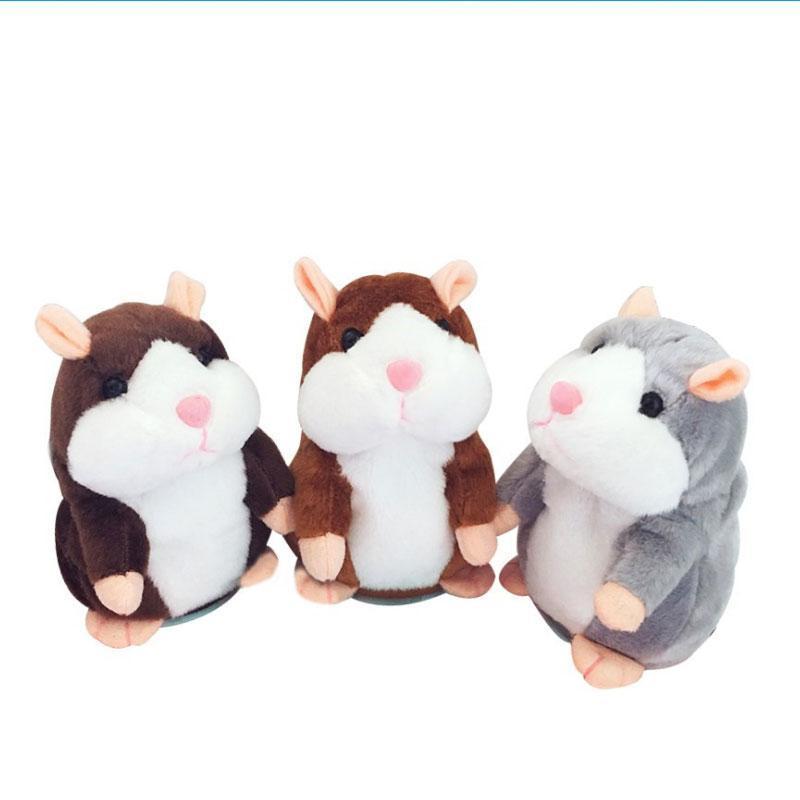 🐹 Puhuva hamsteripehmolelu – toistaa äänen & liikkuu! 3 väriä + joulueditio (15 cm) ✨🎄