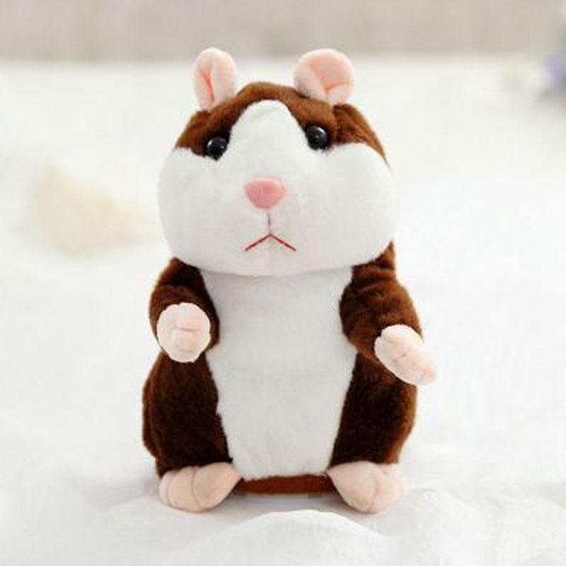 🐹 Puhuva hamsteripehmolelu – toistaa äänen & liikkuu! 3 väriä + joulueditio (15 cm) ✨🎄